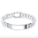 Pulsera grumet de plata hombre