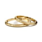 Argollas de matrimonio inglesa oro 18 k